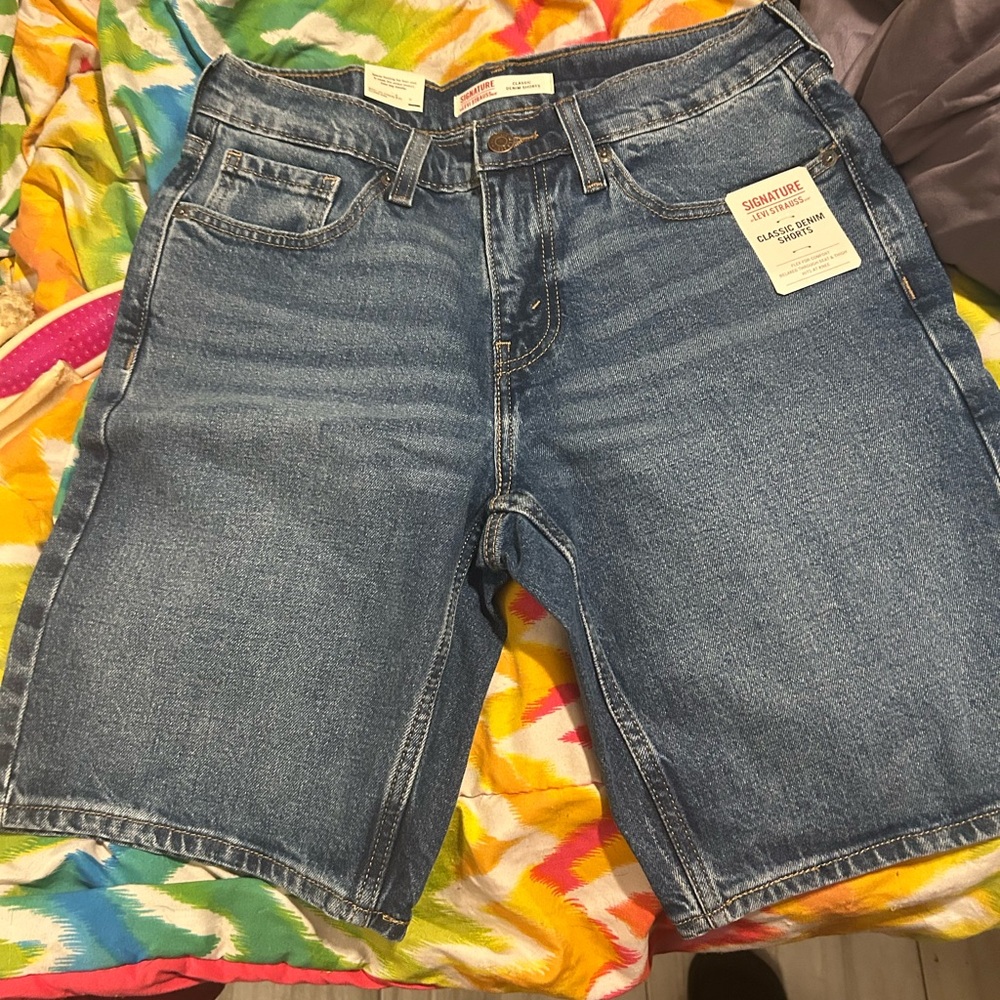 Signature by Levi Strauss Men's Classic Blue Jean Shorts